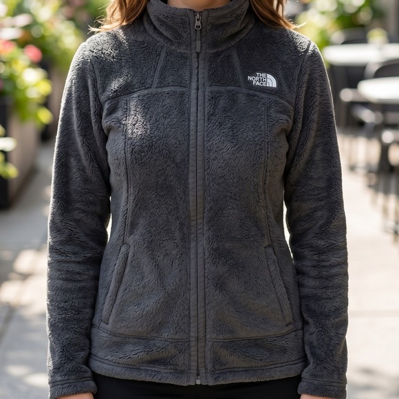 The North Face Jackets & Blazers - The North Face Osito Full Zip Fleece Jacket Charcoal Gray Womens L High Pile